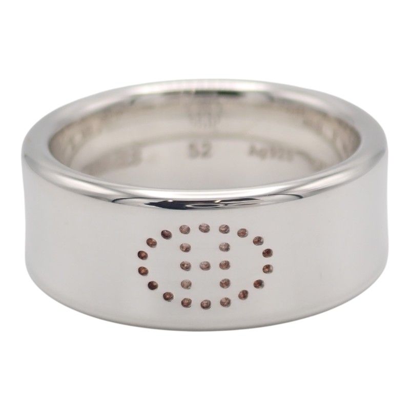 Hermes Eclipse Ribbon Ring 925 Sterling Silver Logo — view 2
