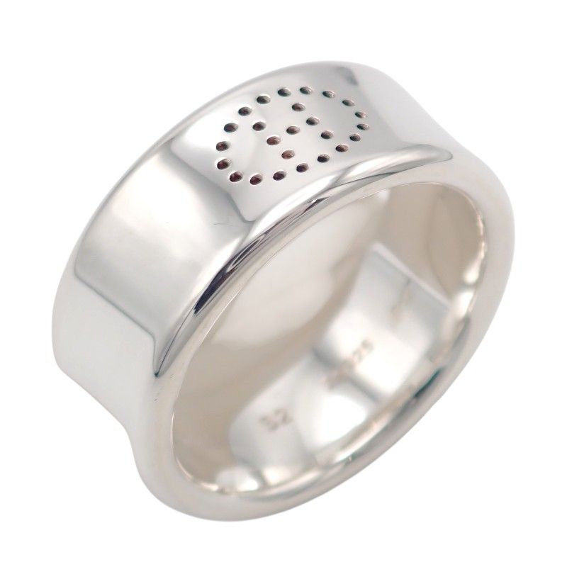 Hermes Eclipse Ribbon Ring 925 Sterling Silver Logo