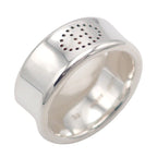 Hermes Eclipse Ribbon Ring 925 Sterling Silver Logo