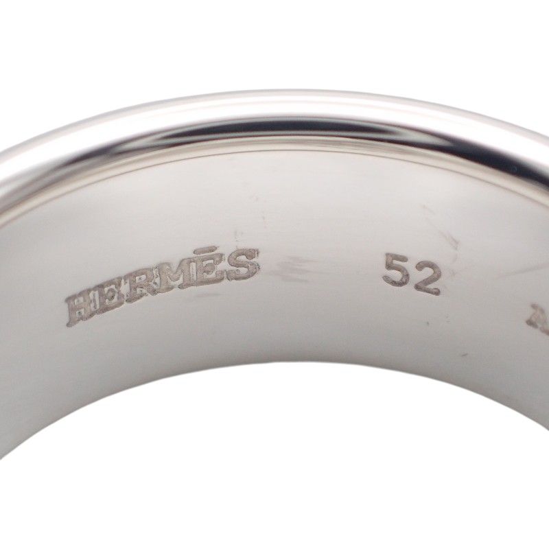 Hermes Eclipse Ribbon Ring 925 Sterling Silver Logo — view 7
