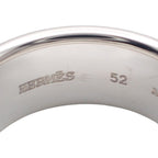 Hermes Eclipse Ribbon Ring 925 Sterling Silver Logo — view 7