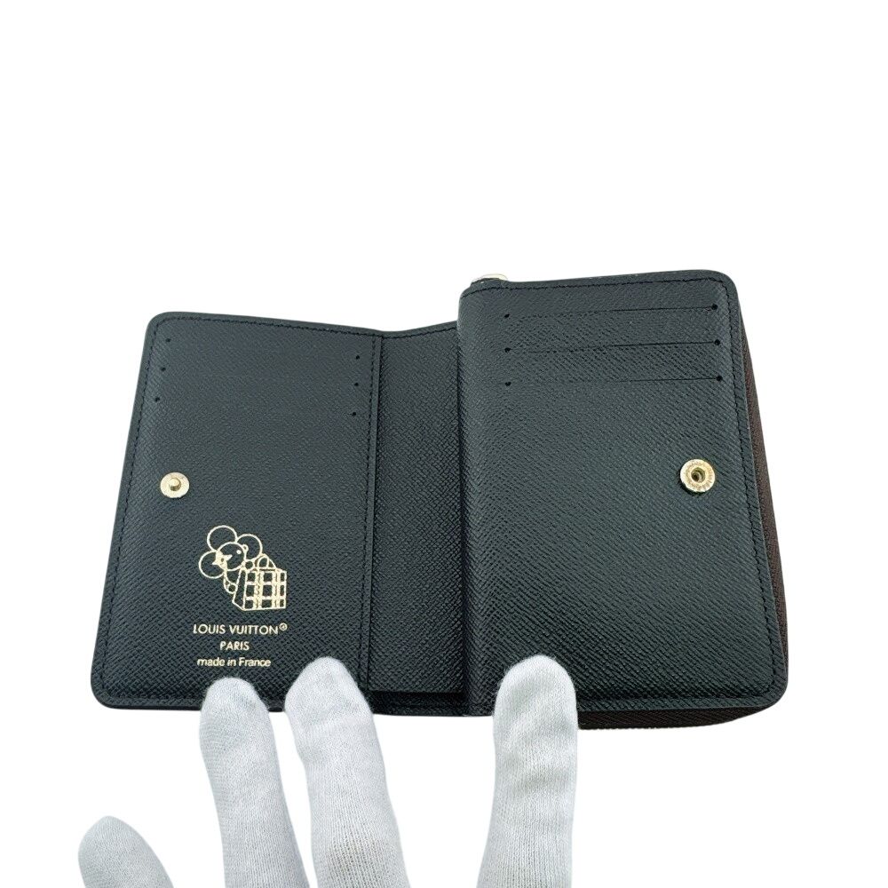 Louis Vuitton Compact Wallet Portefeuille Monogram Leopard Trifold — view 6