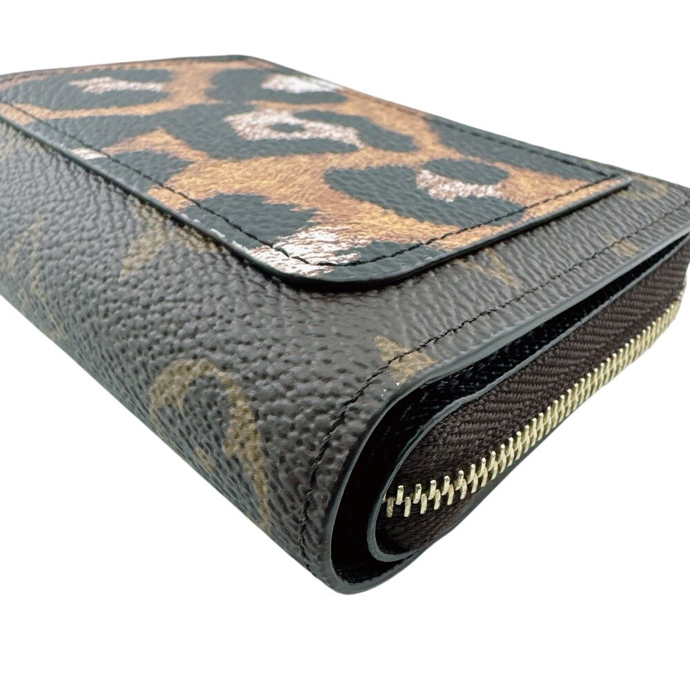 Louis Vuitton Compact Wallet Portefeuille Monogram Leopard Trifold — view 3