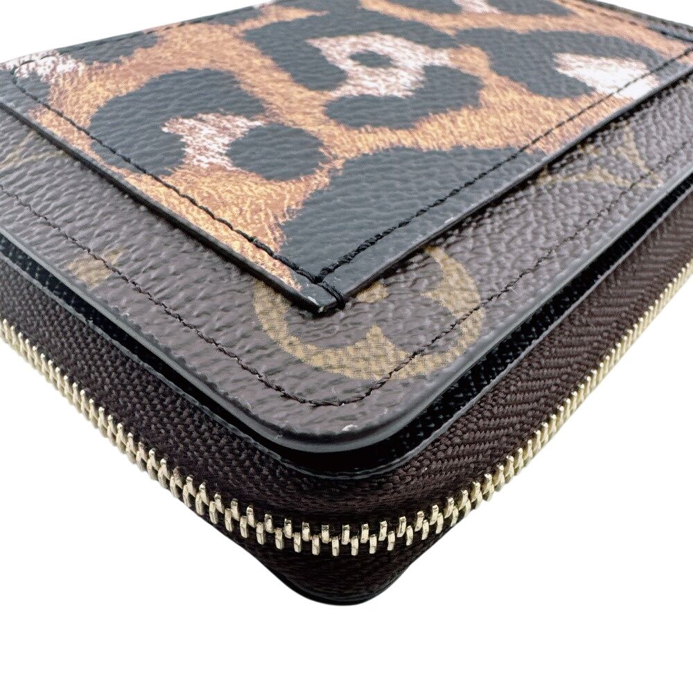 Louis Vuitton Compact Wallet Portefeuille Monogram Leopard Trifold — view 2