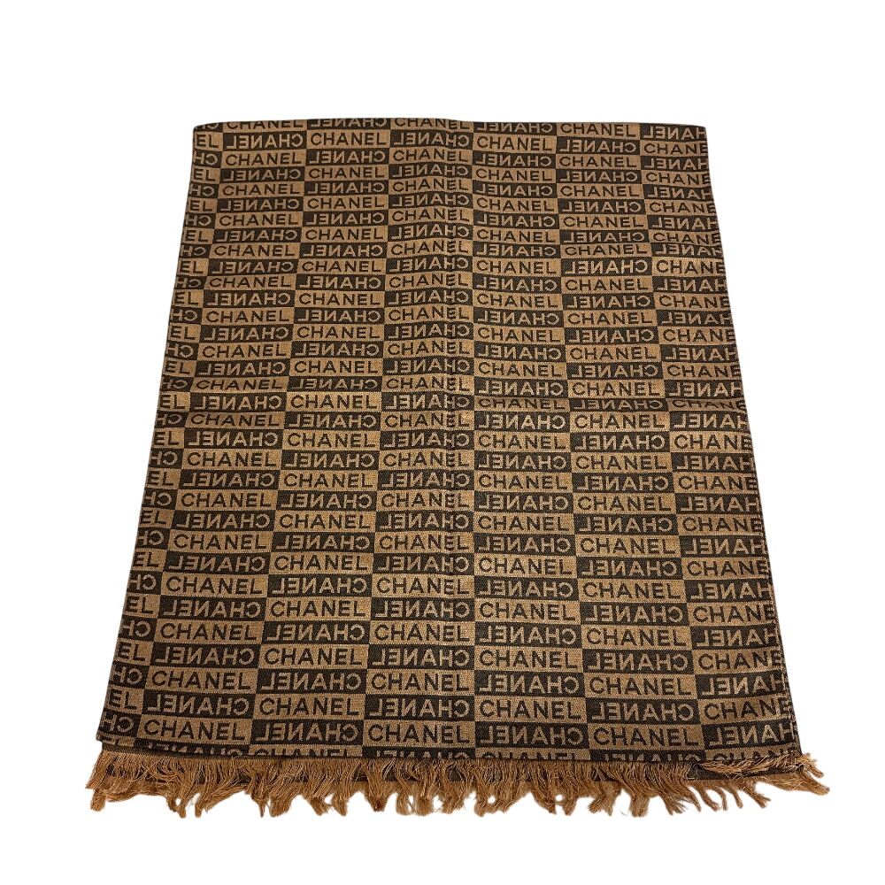 Chanel Logo Shawl Scarf — view 5