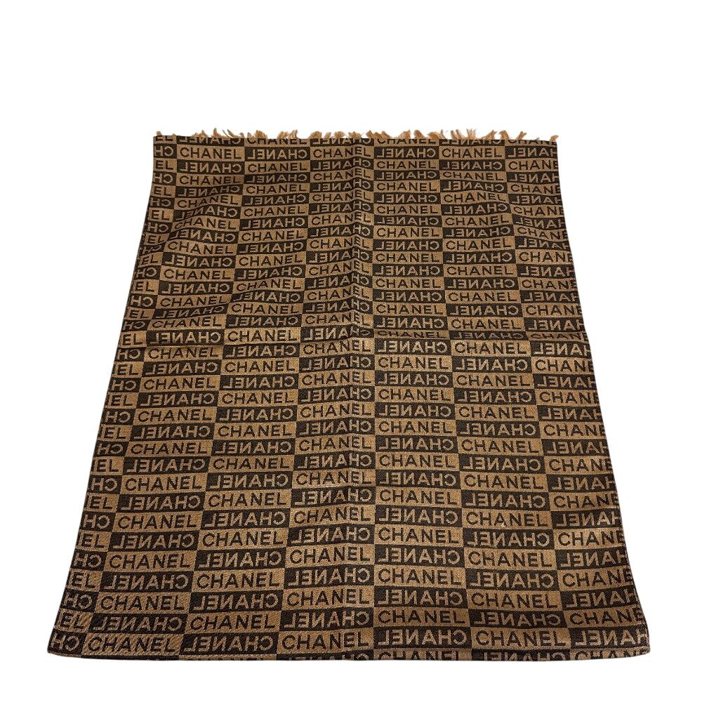 Chanel Logo Shawl Scarf — view 3