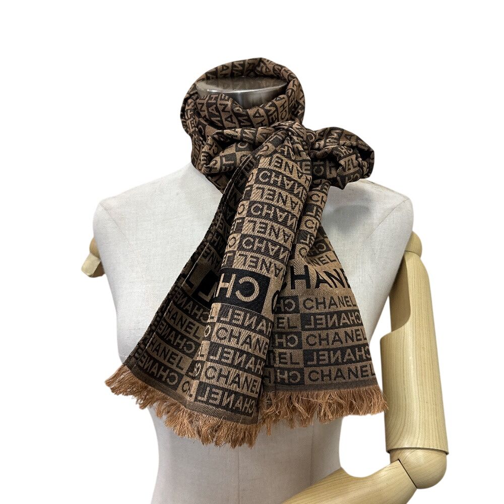 Chanel Logo Shawl Scarf — view 8
