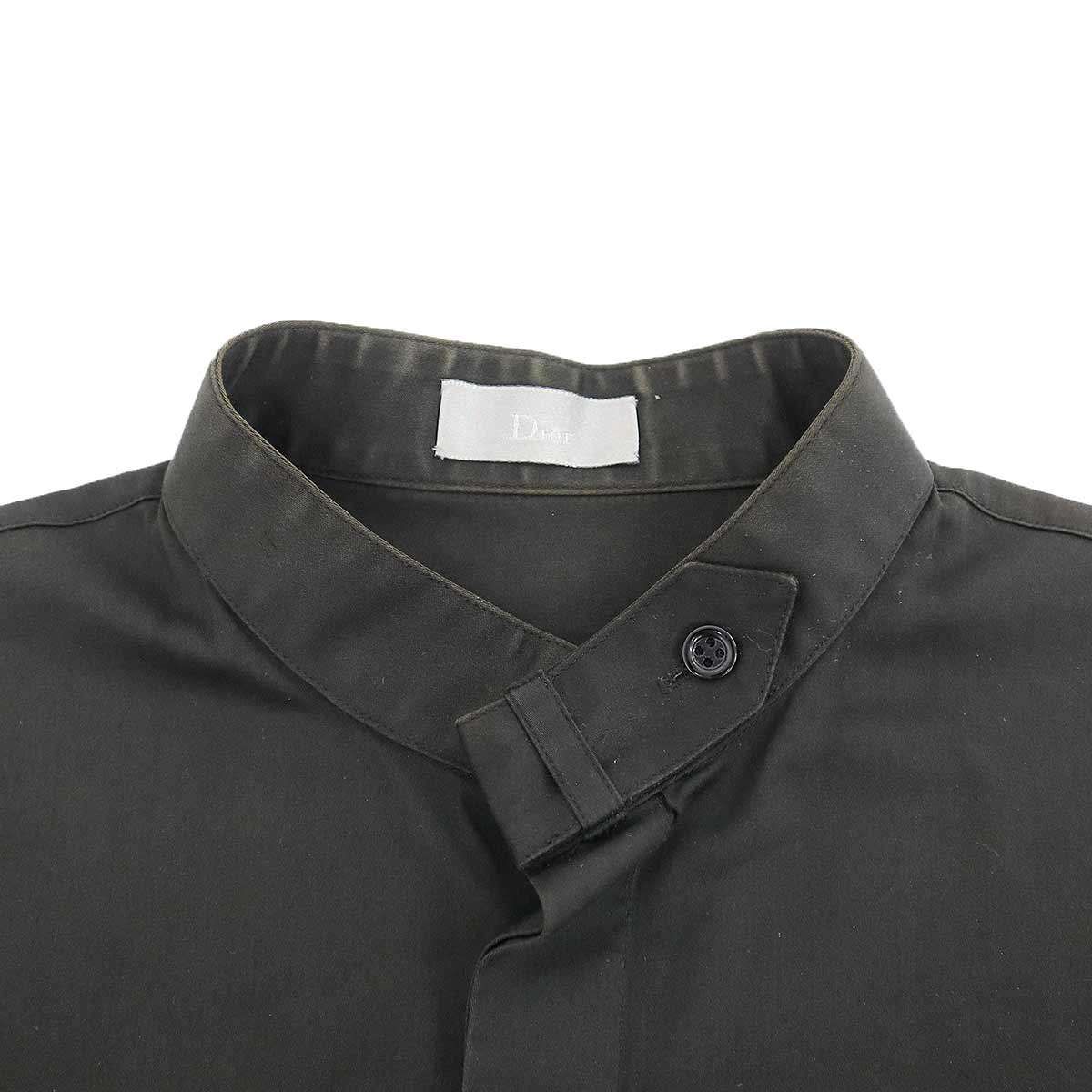 Dior Homme Luster Stand Color Shirt Black 38 — view 3