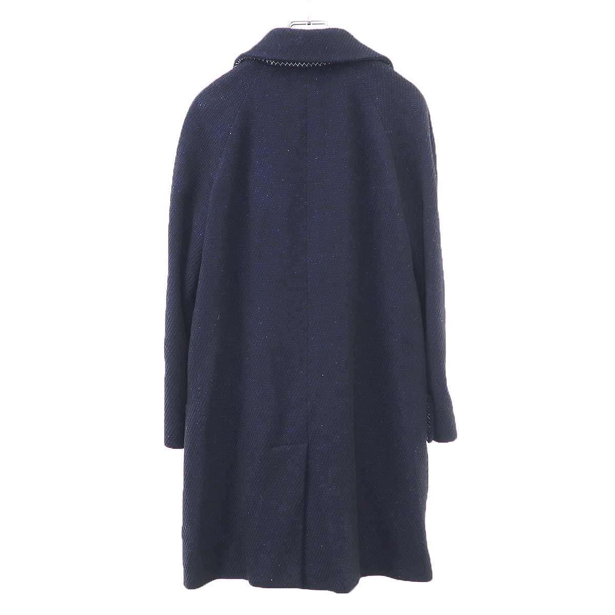 Chanel Coat Navy 34 — view 2