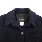 Chanel Coat Navy 34 — view 3