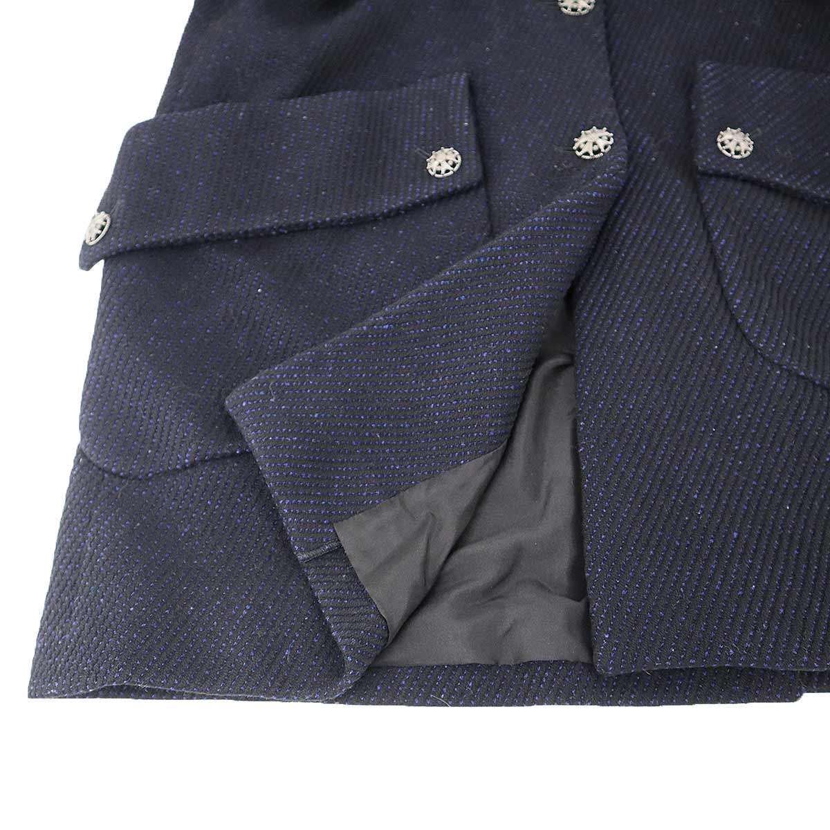 Chanel Coat Navy 34 — view 5