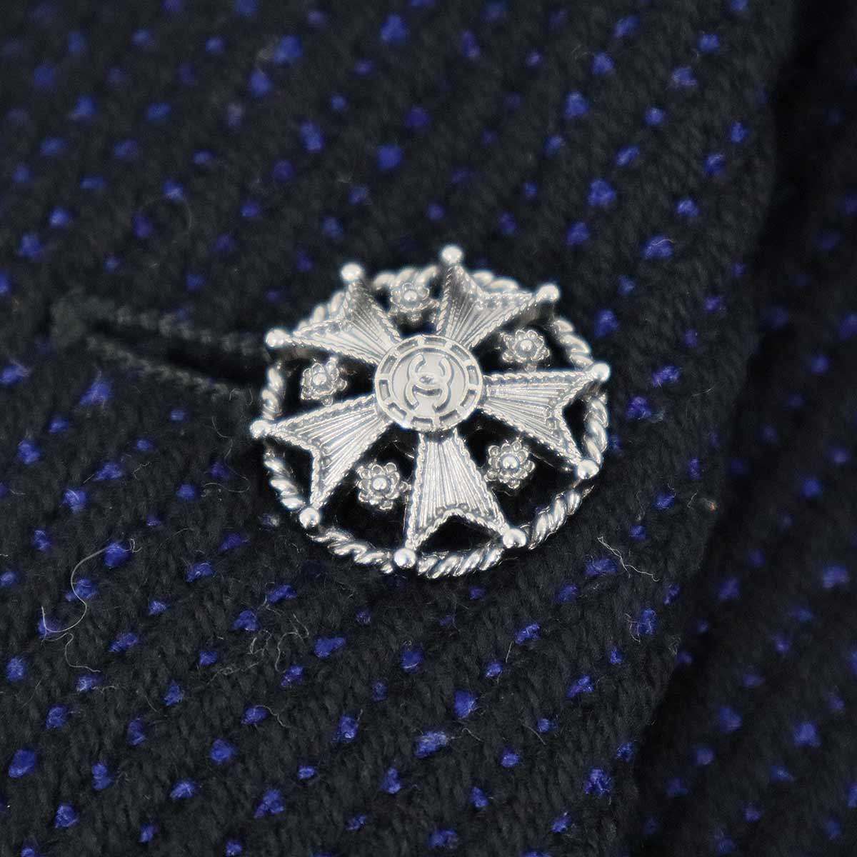 Chanel Coat Navy 34 — view 6