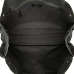 Saint Laurent Rive Gauche Tote Black Canvas Leather — view 4