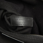 Saint Laurent Rive Gauche Tote Black Canvas Leather — view 6