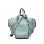 Loewe Anagram Hammock 2-Way Shoulder Bag Blue Leather