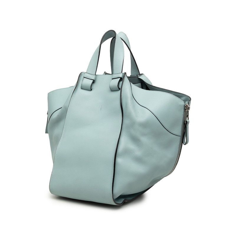 Loewe Anagram Hammock 2-Way Shoulder Bag Blue Leather — view 2