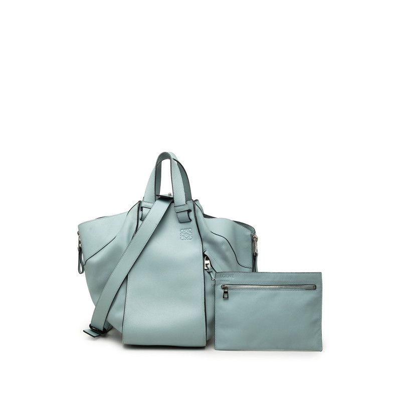 Loewe Anagram Hammock 2-Way Shoulder Bag Blue Leather — view 7