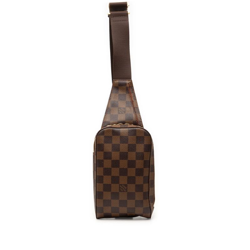 Louis Vuitton Damier Geronimos Belt Bag Brown Leather