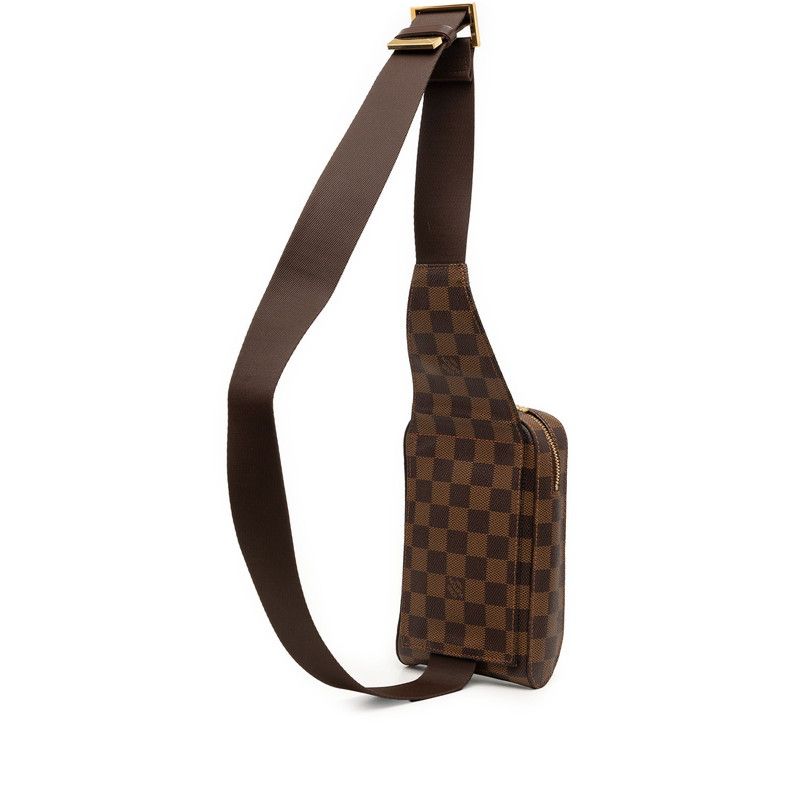 Louis Vuitton Damier Geronimos Belt Bag Brown Leather — view 2