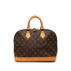 Louis Vuitton Monogram Alma PM Handbag Brown Leather