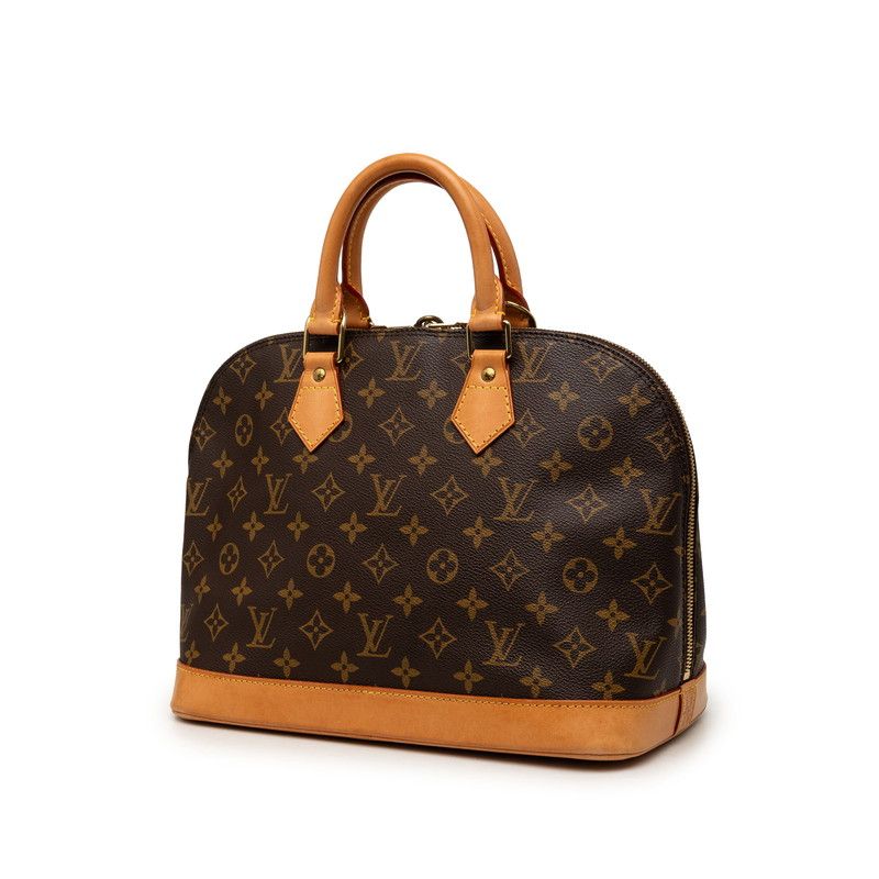 Louis Vuitton Monogram Alma PM Handbag Brown Leather — view 2