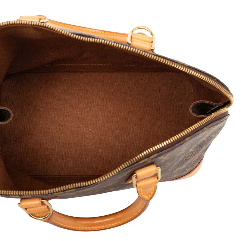 Louis Vuitton Monogram Alma PM Handbag Brown Leather — view 4