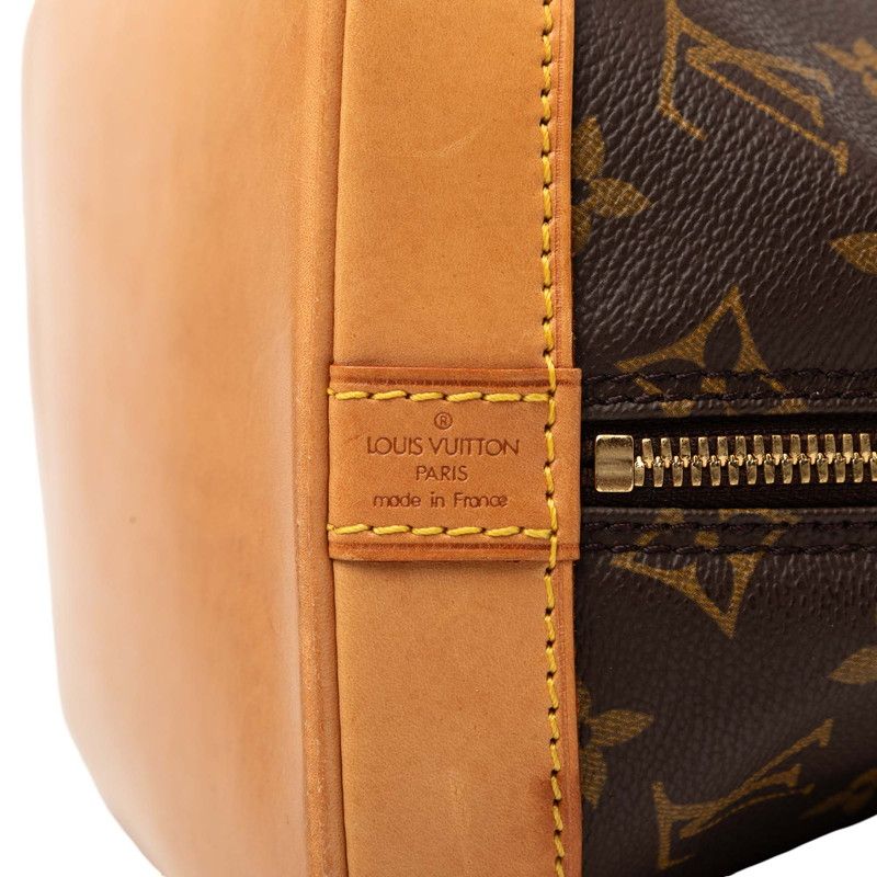 Louis Vuitton Monogram Alma PM Handbag Brown Leather — view 5