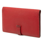 Hermes Bearn Souffle Wallet P Red Gold Veau Epsom — view 2