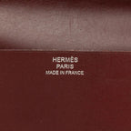 Hermes Manhattan Card Case Wine Red Gray Veau Epsom — view 5