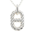 Hermes Chaine D'ancre Alea 2 Twist GM Pendant Silver