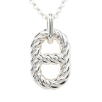 Hermes Chaine D'ancre Alea 2 Twist GM Pendant Silver