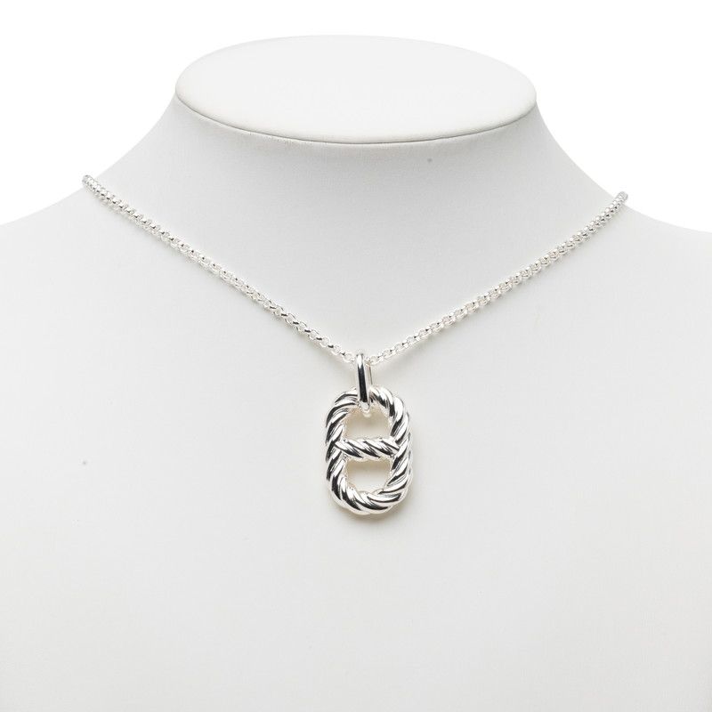 Hermes Chaine D'ancre Alea 2 Twist GM Pendant Silver — view 6