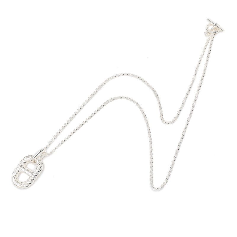 Hermes Chaine D'ancre Alea 2 Twist GM Pendant Silver — view 3