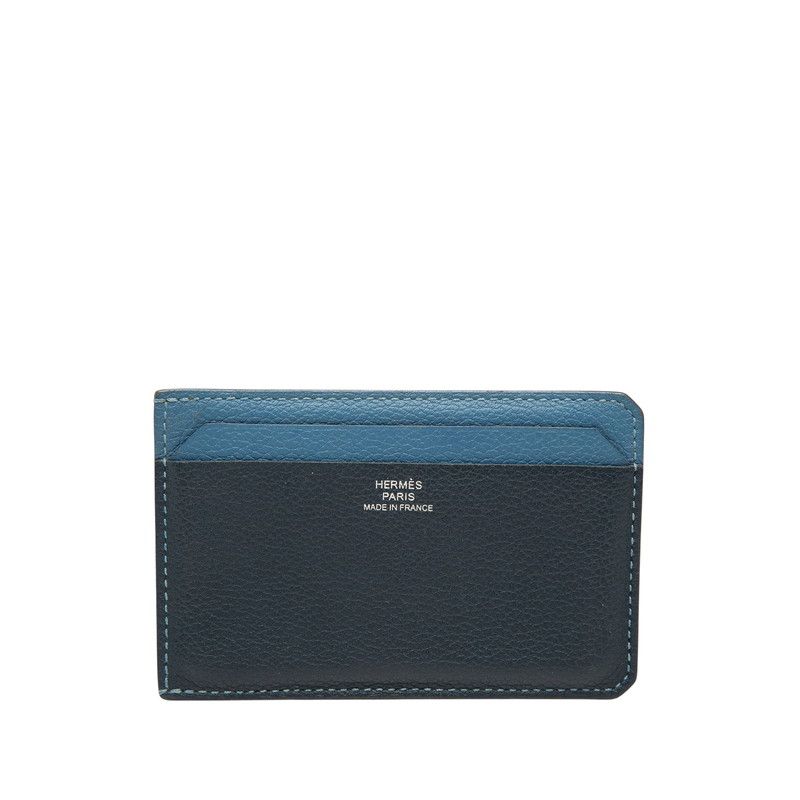 Hermes City Card Case Navy Beige — view 3