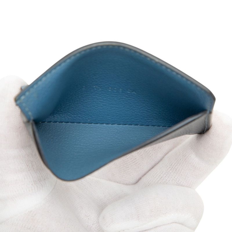 Hermes City Card Case Navy Beige — view 5
