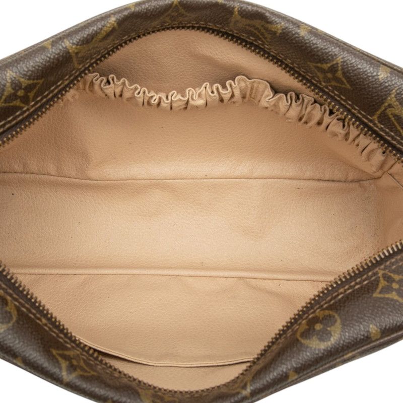 Louis Vuitton Monogram Trousse Toilet 28 Clutch Brown Leather — view 4