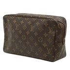 Louis Vuitton Monogram Trousse Toilet 28 Clutch Brown Leather — view 2