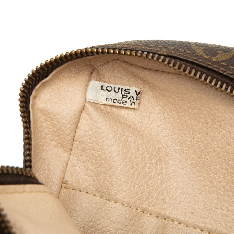 Louis Vuitton Monogram Trousse Toilet 28 Clutch Brown Leather — view 5