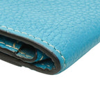 Hermes Dogon Coin Purse Blue Togo — view 7