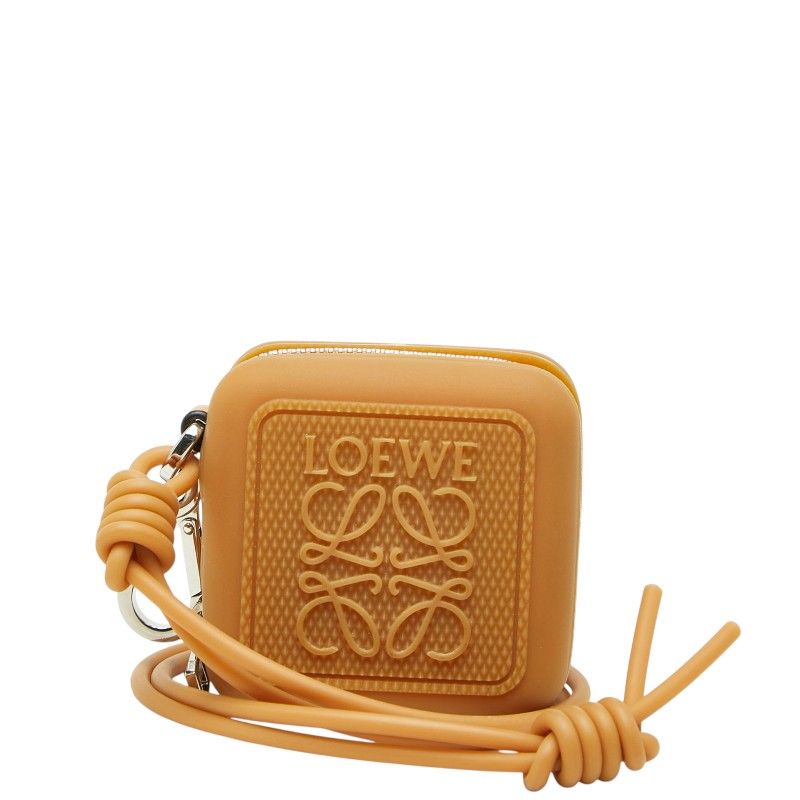 Loewe Anagram Coin Purse Brown Lava Leather