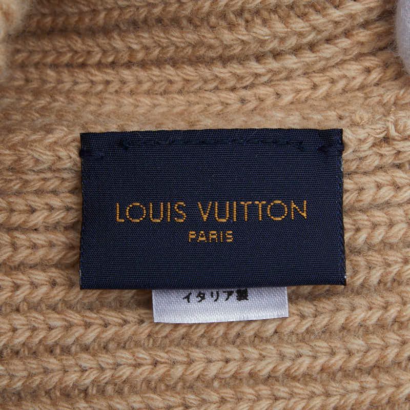 Louis Vuitton Monogram Bonnet LV Beige Knit Cap Wool — view 3