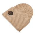 Louis Vuitton Monogram Bonnet LV Beige Knit Cap Wool