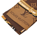 Louis Vuitton Bandeau Monogram Confidential Scarf Brown Multicolor Silk — view 3