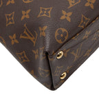Louis Vuitton Monogram Tote BB 2-Way Shoulder Bag Cerise Red Brown Leather — view 4