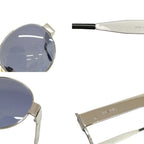 Chanel Sunglasses Vintage Metal Frame Silver Eyewear — view 8