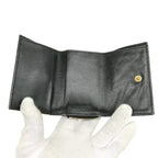 Bottega Veneta Intrecciato Trifold Wallet Compact Black — view 6