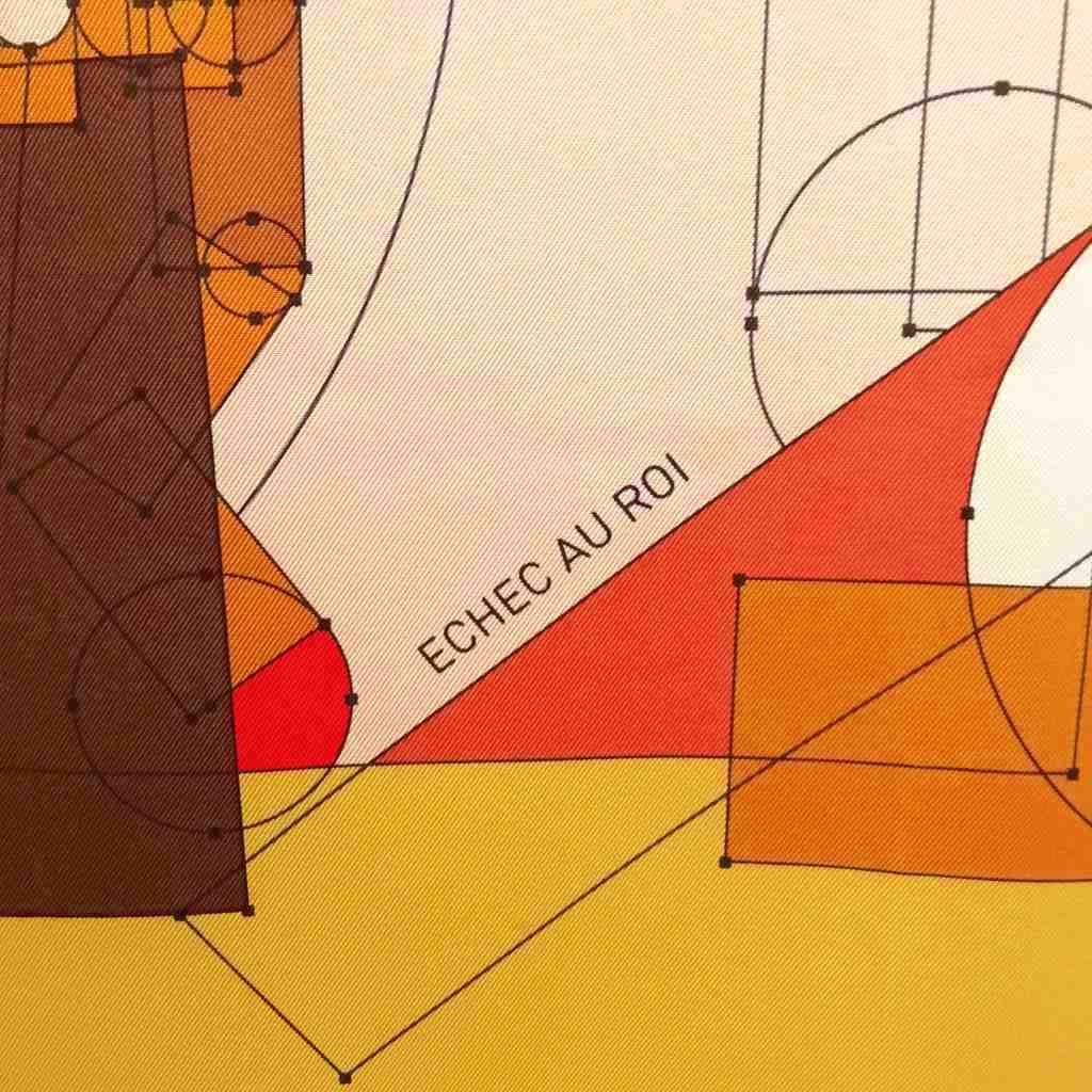Hermes Echec AU Roi Checkmate Carre 90 Large Scarf — view 4