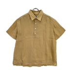 Hermes Linen Half Button Short Sleeve Shirt