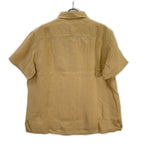 Hermes Linen Half Button Short Sleeve Shirt — view 2