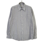Hermes Check Series Button Long Sleeve Shirt